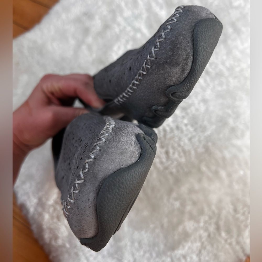Skechers Gray Perforated Slip-On Loafers - Picture 12 of 14